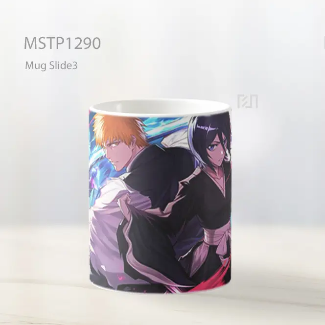 Ichigo Kurosaki Dan Rukia Kuchiki Bleach Mug MSTP1290 - All-side / Desain