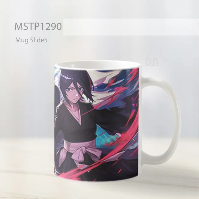 Ichigo Kurosaki Dan Rukia Kuchiki Bleach Mug MSTP1290 - All-side / Desain