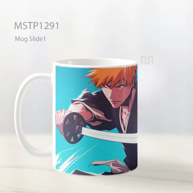 Ichigo Kurosaki Dengan Aura Kekuatan Mug MSTP1291 - All-side / Desain