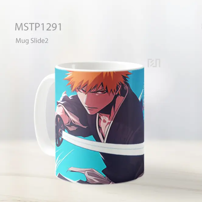 Ichigo Kurosaki Dengan Aura Kekuatan Mug MSTP1291 - All-side / Desain