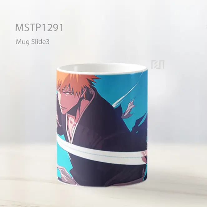 Ichigo Kurosaki Dengan Aura Kekuatan Mug MSTP1291 - All-side / Desain