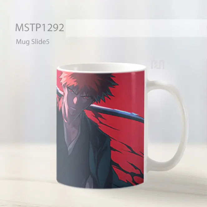 Ichigo Kurosaki Energi Merah Katana Mug MSTP1292 - All-side / Desain