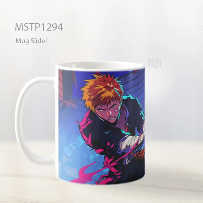 Ichigo Kurosaki Gaya Grafiti Mug MSTP1294 - All-side / Desain