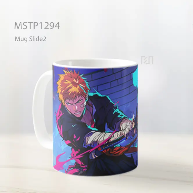 Ichigo Kurosaki Gaya Grafiti Mug MSTP1294 - All-side / Desain