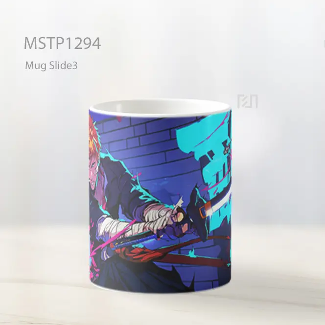 Ichigo Kurosaki Gaya Grafiti Mug MSTP1294 - All-side / Desain