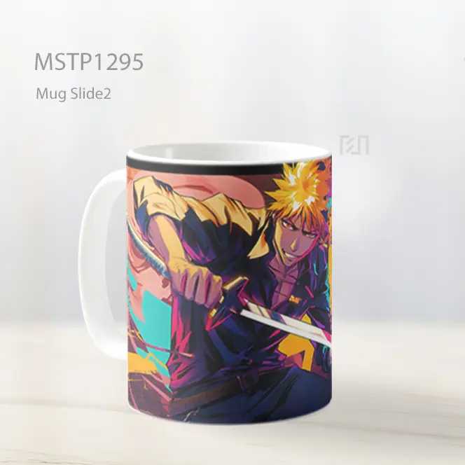 Ichigo Kurosaki Grafiti Tebasan Pedang Mug MSTP1295 - All-side / Desain