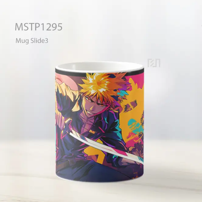 Ichigo Kurosaki Grafiti Tebasan Pedang Mug MSTP1295 - All-side / Desain