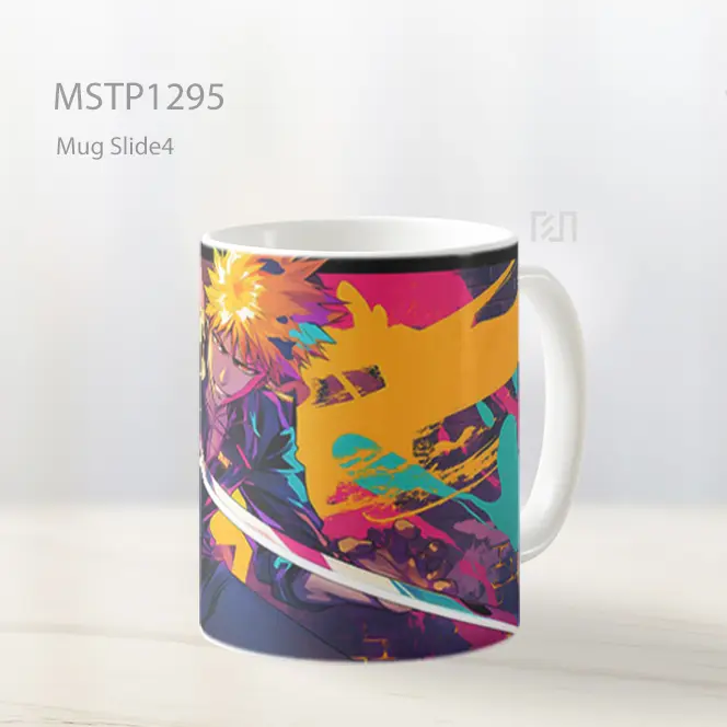 Ichigo Kurosaki Grafiti Tebasan Pedang Mug MSTP1295