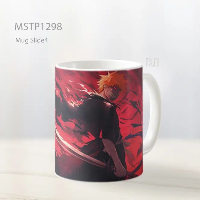 Ichigo Kurosaki Mode Pertarungan Darah Mug MSTP1298