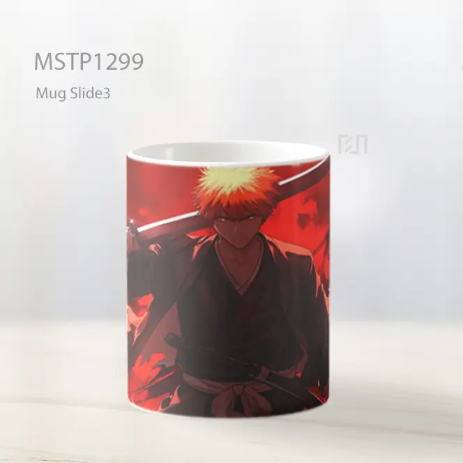 Ichigo Kurosaki Pedang Haori Api Mug MSTP1299 - All-side / Desain