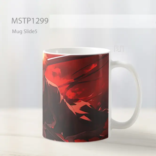 Ichigo Kurosaki Pedang Haori Api Mug MSTP1299 - All-side / Desain