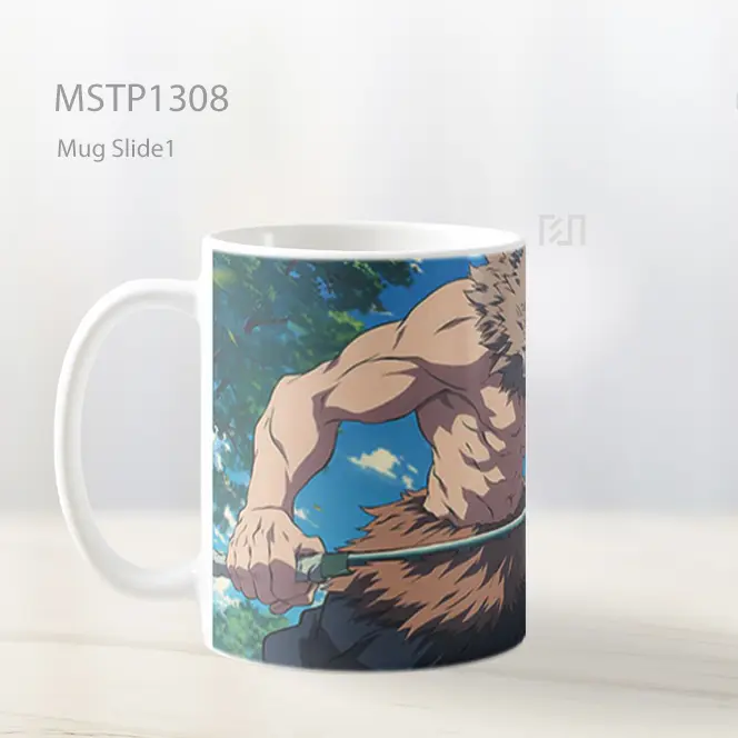 Inosuke Dengan Pedang Demon Slayer Mug MSTP1308 - All-side / Desain