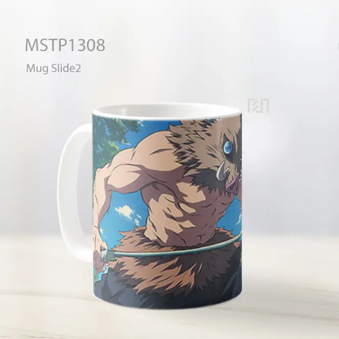 Inosuke Dengan Pedang Demon Slayer Mug MSTP1308 - All-side / Desain