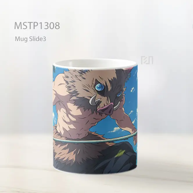 Inosuke Dengan Pedang Demon Slayer Mug MSTP1308 - All-side / Desain