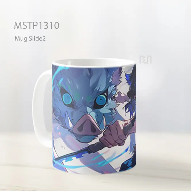 Inosuke Hashibira Demon Slayer Pedang Biru Mug MSTP1310 - All-side / Desain