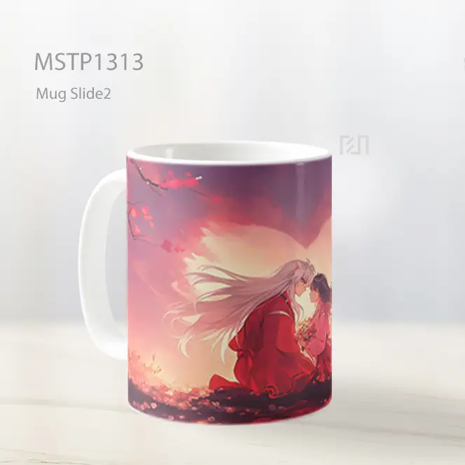 Inuyasha And Kagome Blossoms Romantis Valentines Mug MSTP1313 - All-side / Desain