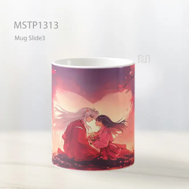 Inuyasha And Kagome Blossoms Romantis Valentines Mug MSTP1313 - All-side / Desain