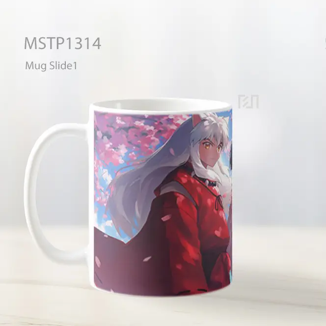 Inuyasha And Kagome Bunga Sakura Mug MSTP1314 - All-side / Desain
