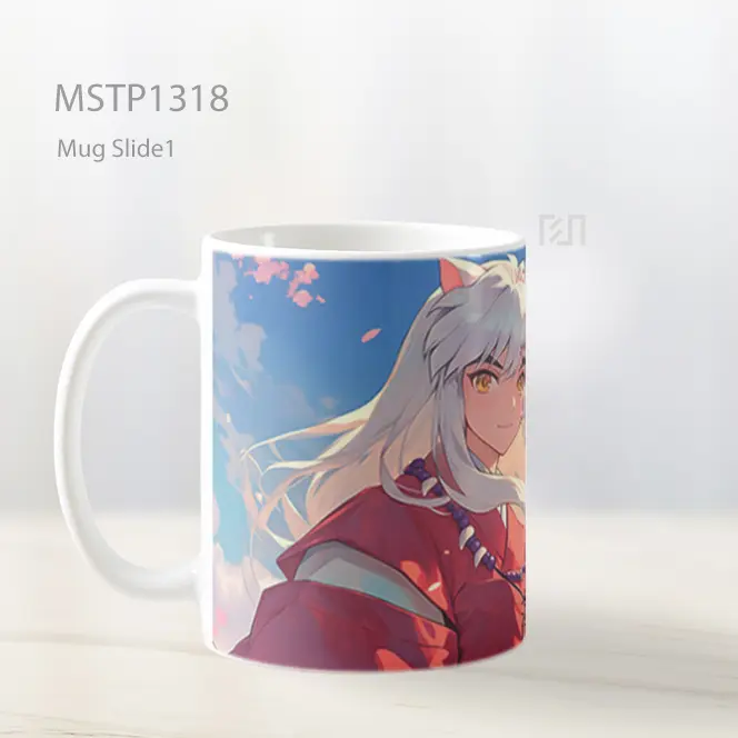 Inuyasha Bunga Pink Mug MSTP1318 - All-side / Desain