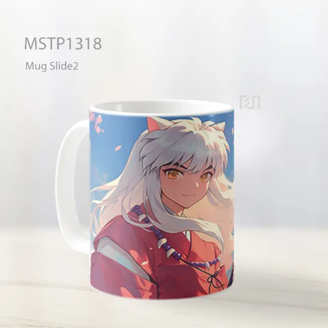 Inuyasha Bunga Pink Mug MSTP1318 - All-side / Desain
