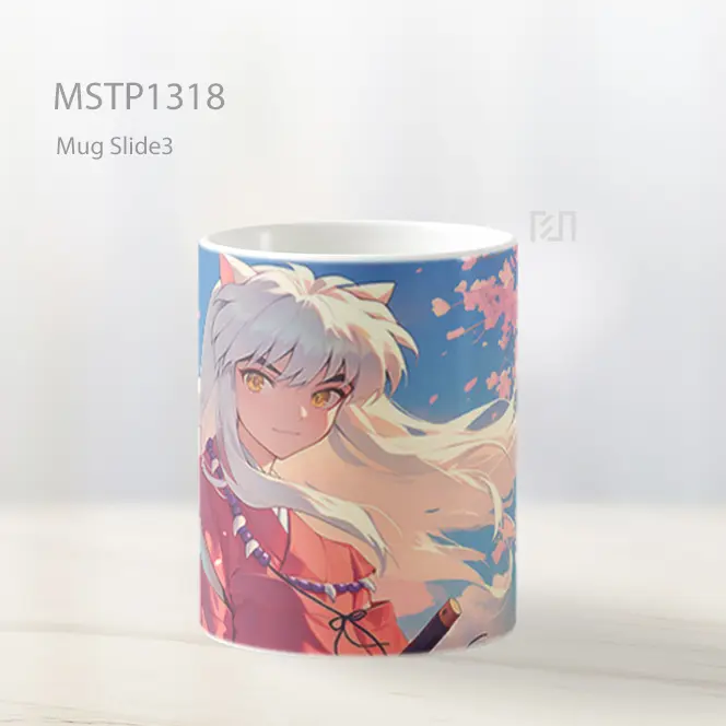 Inuyasha Bunga Pink Mug MSTP1318 - All-side / Desain