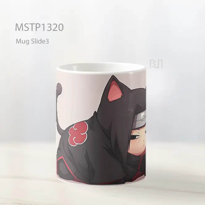 Itachi Kucing Akatsuki Naruto Lucu Mug MSTP1320 - All-side / Desain