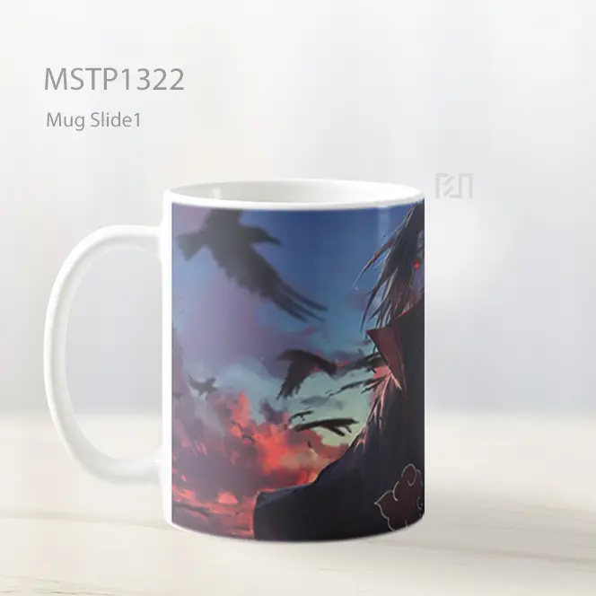 Itachi Naruto Shippuden Sharingan Gagak Mug MSTP1322 - All-side / Desain