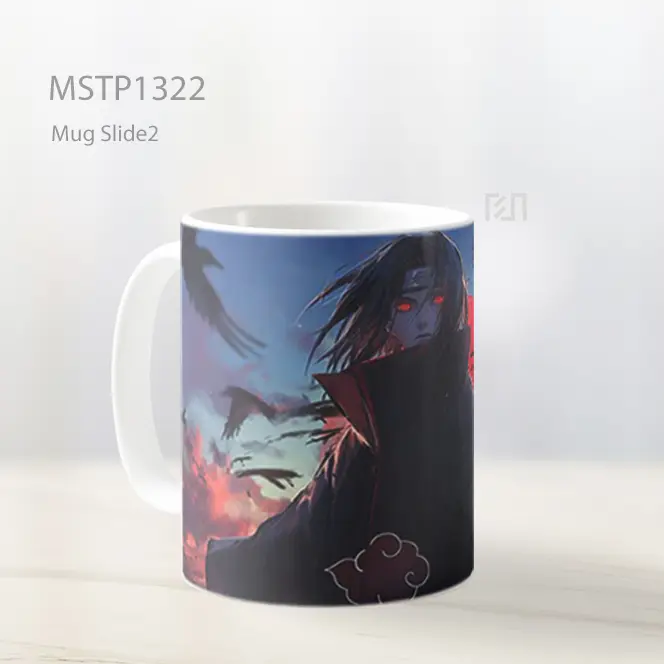 Itachi Naruto Shippuden Sharingan Gagak Mug MSTP1322 - All-side / Desain