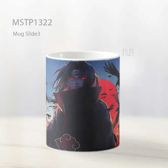 Itachi Naruto Shippuden Sharingan Gagak Mug MSTP1322 - All-side / Desain