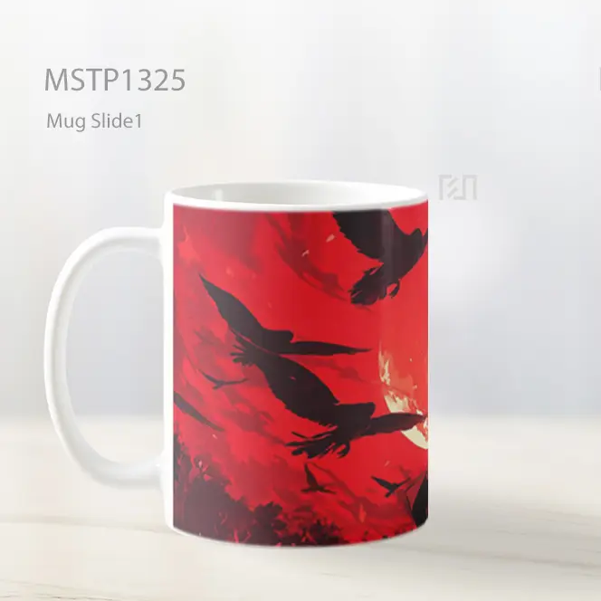 Itachi Uchiha Bulan Merah Malam Mug MSTP1325 - All-side / Desain