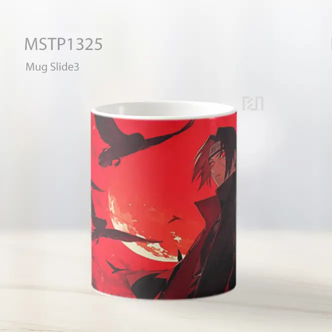 Itachi Uchiha Bulan Merah Malam Mug MSTP1325 - All-side / Desain