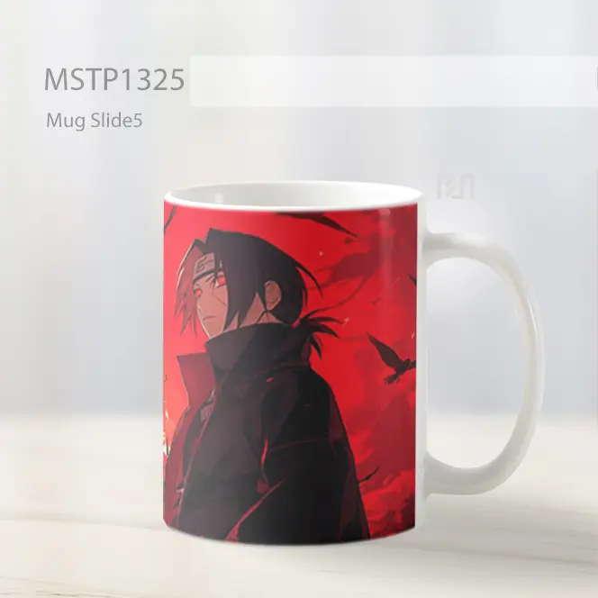 Itachi Uchiha Bulan Merah Malam Mug MSTP1325 - All-side / Desain