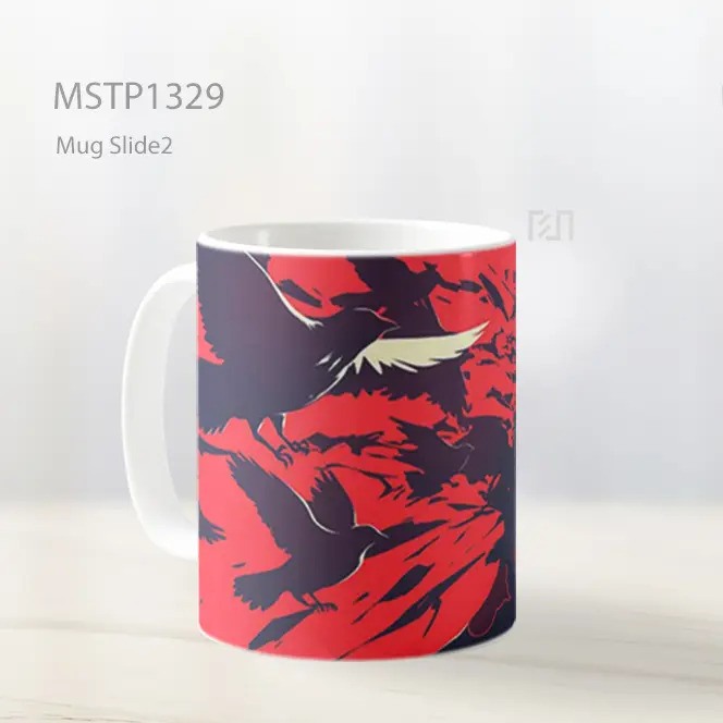 Itachi Uchiha Crow Red Silhouette Mug MSTP1329 - All-side / Desain