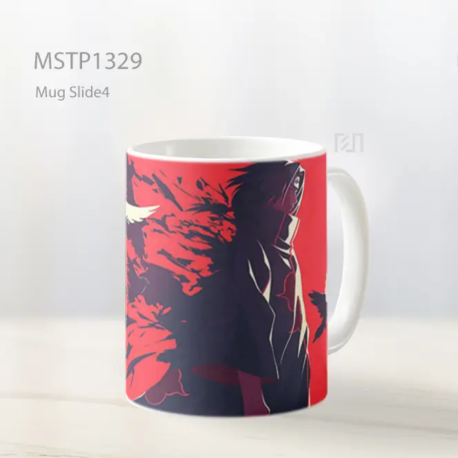 Itachi Uchiha Crow Red Silhouette Mug MSTP1329