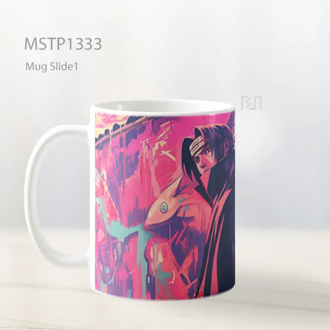 Itachi Uchiha Graffiti Dinding Mug MSTP1333 - All-side / Desain