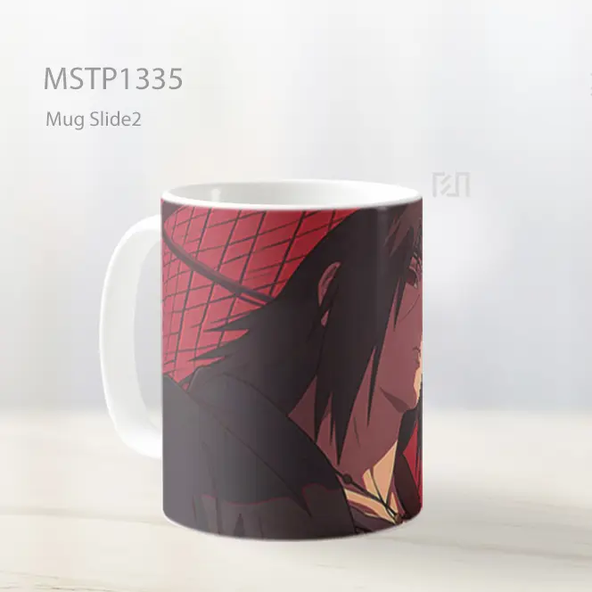 Itachi Uchiha Latar Merah Mug MSTP1335 - All-side / Desain