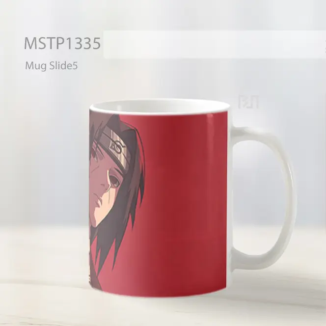 Itachi Uchiha Latar Merah Mug MSTP1335 - All-side / Desain