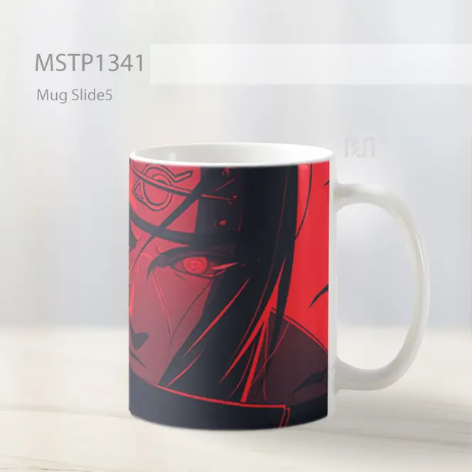 Itachi Uchiha Naruto Merah Tegas Mug MSTP1341 - All-side / Desain