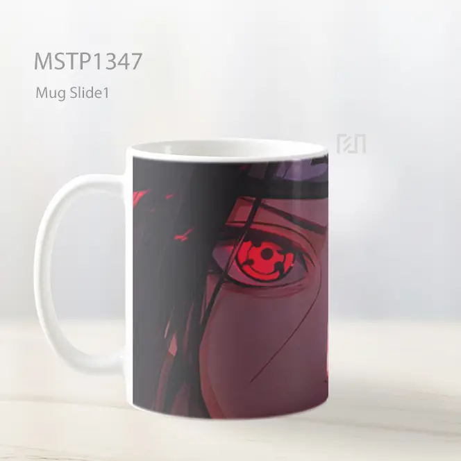 Itachi Uchiha Sharingan Face Closeup Mug MSTP1347 - All-side / Desain