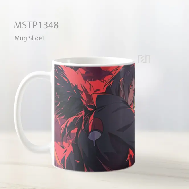 Itachi Uchiha Sharingan Jutsu Burung Gagak Mug MSTP1348 - All-side / Desain