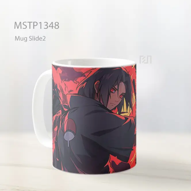 Itachi Uchiha Sharingan Jutsu Burung Gagak Mug MSTP1348 - All-side / Desain