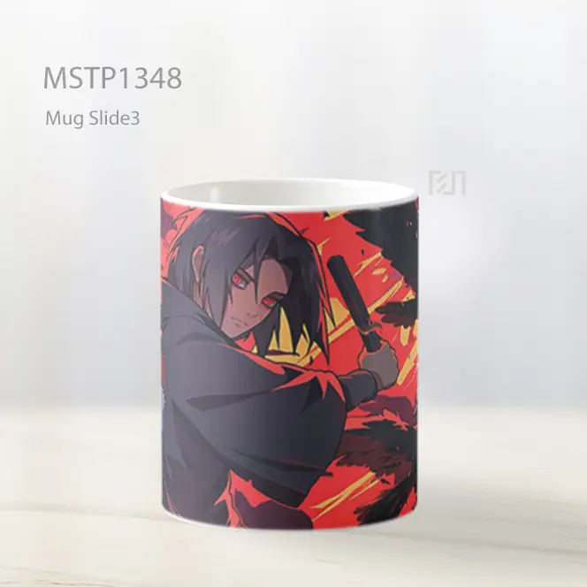 Itachi Uchiha Sharingan Jutsu Burung Gagak Mug MSTP1348 - All-side / Desain