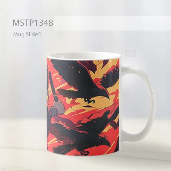 Itachi Uchiha Sharingan Jutsu Burung Gagak Mug MSTP1348 - All-side / Desain
