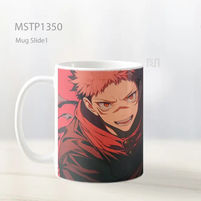 Itadori Jujutsu Kaisen Energi Merah Mug MSTP1350 - All-side / Desain