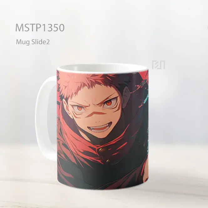 Itadori Jujutsu Kaisen Energi Merah Mug MSTP1350 - All-side / Desain