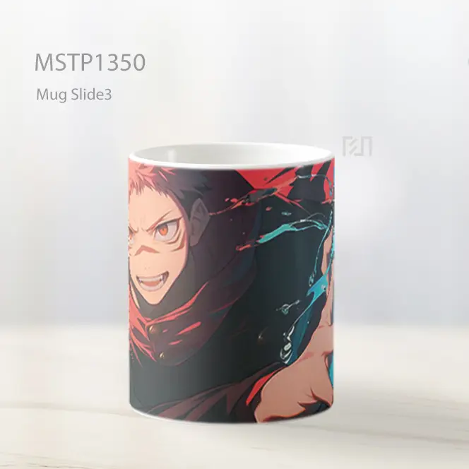 Itadori Jujutsu Kaisen Energi Merah Mug MSTP1350 - All-side / Desain