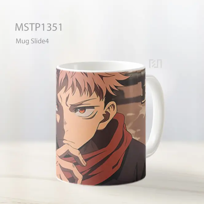 Itadori Jujutsu Kaisen Tatapan Intens Mug MSTP1351