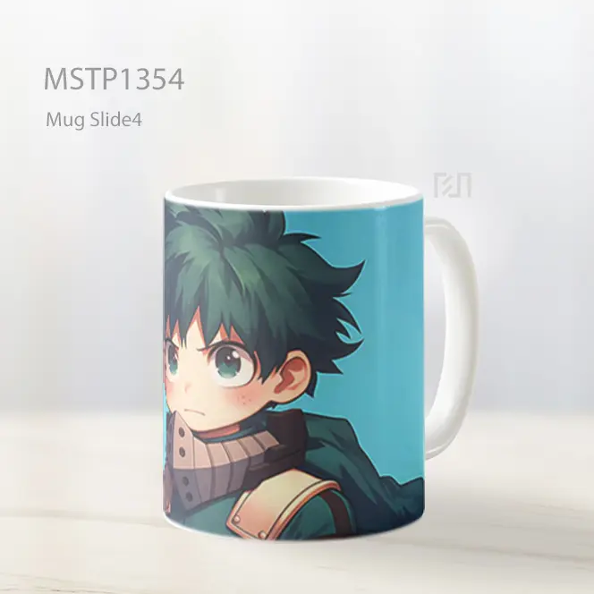 Izuku Midoriya Chibi Mha Wajah Serius Mug MSTP1354