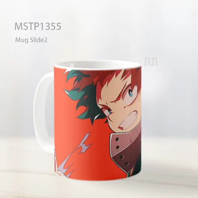 Izuku Midoriya Deku Pandangan Intens Mug MSTP1355 - All-side / Desain