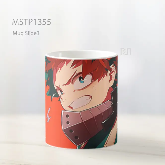 Izuku Midoriya Deku Pandangan Intens Mug MSTP1355 - All-side / Desain